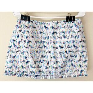 Lilly Pulitzer Callie Mini Skirt Women's 2 Resort White Oh Buoy! Print